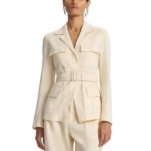 A.L.C. Womens Savannah Stretch Linen Jacket 4 Bone - NWT $695